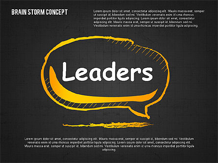 Concepto de Brainstorm, Diapositiva 12, 02108, Formas — PoweredTemplate.com