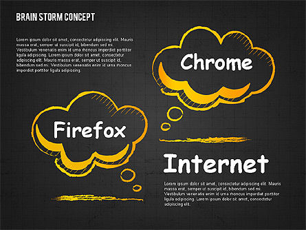 Brainstorm Concept, Slide 14, 02108, Shapes — PoweredTemplate.com
