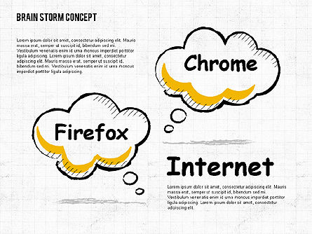 Concepto de Brainstorm, Diapositiva 6, 02108, Formas — PoweredTemplate.com