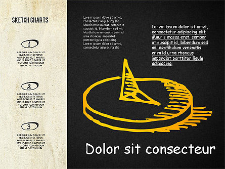 Formas y gráficos en estilo de bosquejo, Diapositiva 10, 02113, Formas — PoweredTemplate.com