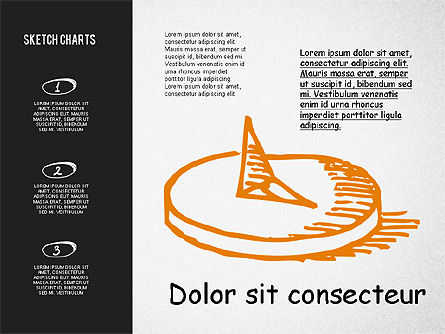 스케치 스타일의 도형 및 차트, 슬라이드 2, 02113, 모양 — PoweredTemplate.com
