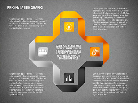 Opciones y formas del estilo del origami, Diapositiva 12, 02114, Modelos de negocios — PoweredTemplate.com