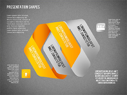 Options et formes de style origami, Diapositive 13, 02114, Modèles commerciaux — PoweredTemplate.com
