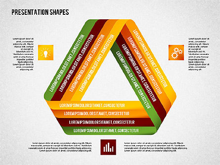 Opciones y formas del estilo del origami, Diapositiva 3, 02114, Modelos de negocios — PoweredTemplate.com
