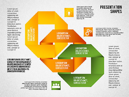 Opciones y formas del estilo del origami, Diapositiva 8, 02114, Modelos de negocios — PoweredTemplate.com