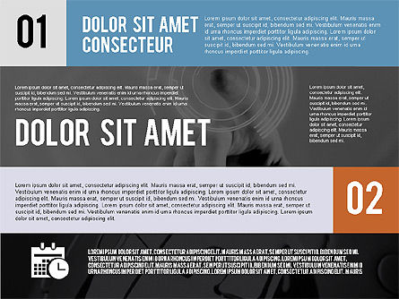 Modern platte ontwerp presentatie met foto, Dia 15, 02115, Presentatie Templates — PoweredTemplate.com