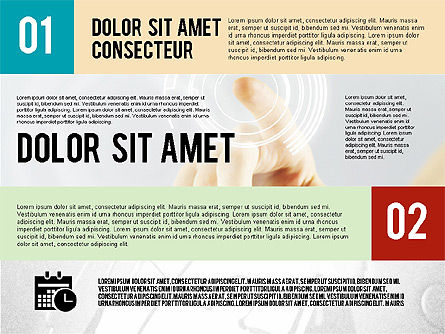 Présentation de design plat moderne avec photo, Diapositive 7, 02115, Modèles de présentations — PoweredTemplate.com