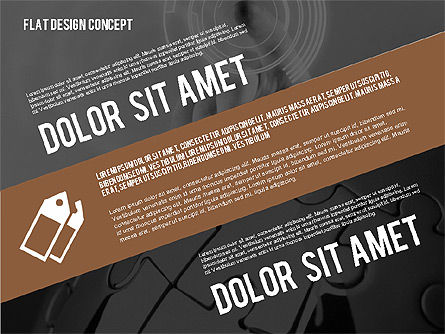Modern Flat Design Presentation with Photo, Slide 9, 02115, Presentation Templates — PoweredTemplate.com