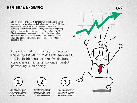 Personaje Divertido Dibujado a Mano, Diapositiva 4, 02116, Formas — PoweredTemplate.com