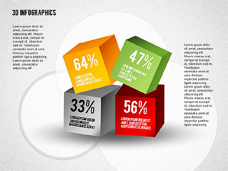Objetos geométricos coloridos, Diapositiva 7, 02117, Formas — PoweredTemplate.com