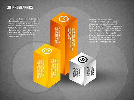 Objets géométriques colorés, Diapositive 9, 02117, Formes — PoweredTemplate.com