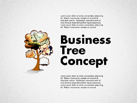 Investment Tree Diagram, PowerPoint Template, 02118, Stage Diagrams — PoweredTemplate.com