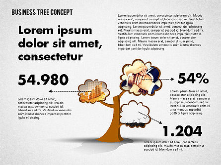 Diagrama de árvore de investimento, Deslizar 4, 02118, Diagramas de Etapas — PoweredTemplate.com