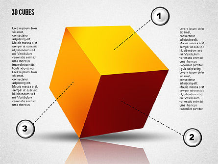 Puzzle Cube, Slide 2, 02124, Puzzle Diagrams — PoweredTemplate.com