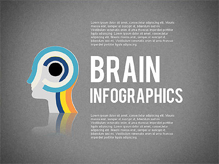 脳のinfographics, スライド 9, 02125, 段階図 — PoweredTemplate.com