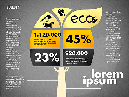 Stadsbos infographic, Dia 9, 02126, Infographics — PoweredTemplate.com