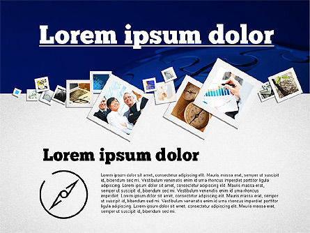 Presentazione con foto, Modello PowerPoint, 02127, Modelli Presentazione — PoweredTemplate.com