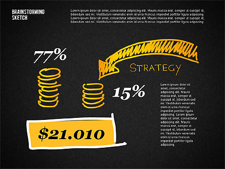 Presentación en estilo de boceto, Diapositiva 14, 02128, Modelos de negocios — PoweredTemplate.com