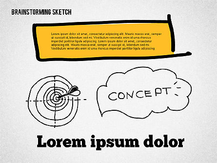 Presentación en estilo de boceto, Diapositiva 5, 02128, Modelos de negocios — PoweredTemplate.com