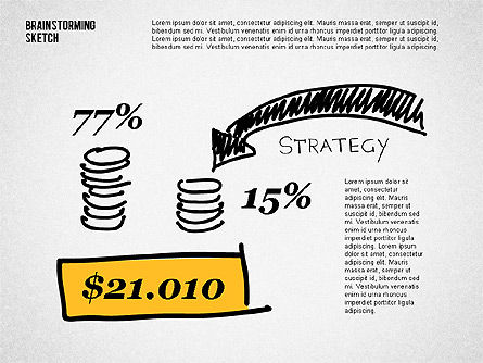 Presentación en estilo de boceto, Diapositiva 6, 02128, Modelos de negocios — PoweredTemplate.com