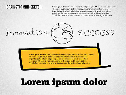 Presentación en estilo de boceto, Diapositiva 7, 02128, Modelos de negocios — PoweredTemplate.com