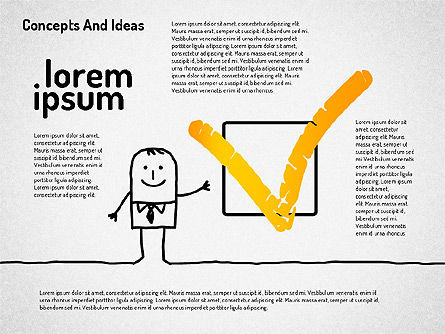 Caractère dans diverses situations, Diapositive 4, 02129, Formes — PoweredTemplate.com