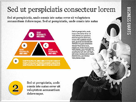 Presentación con formas planas y foto, Diapositiva 2, 02130, Plantillas de presentación — PoweredTemplate.com