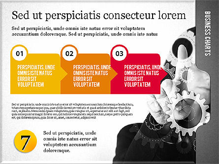 Presentación con formas planas y foto, Diapositiva 7, 02130, Plantillas de presentación — PoweredTemplate.com