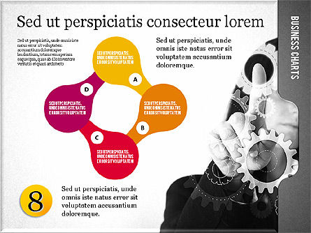 Presentación con formas planas y foto, Diapositiva 8, 02130, Plantillas de presentación — PoweredTemplate.com