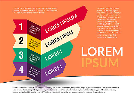 Concepto de presentación de colores, Plantilla de PowerPoint, 02131, Plantillas de presentación — PoweredTemplate.com