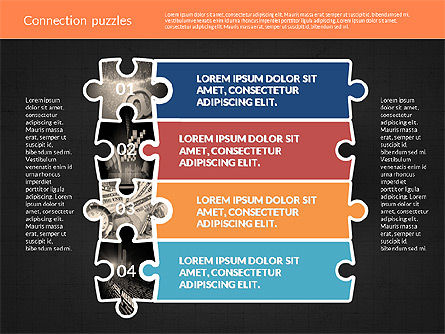 Presentation with Puzzle Pieces, Slide 11, 02132, Puzzle Diagrams — PoweredTemplate.com
