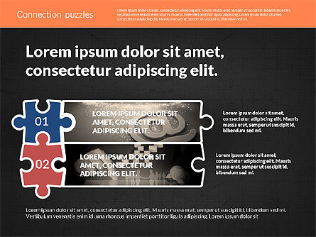 Presentation with Puzzle Pieces, Slide 13, 02132, Puzzle Diagrams — PoweredTemplate.com