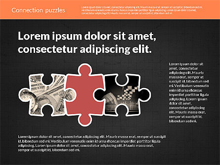 Präsentation mit Puzzleteilen, Folie 16, 02132, Puzzle-Diagramme — PoweredTemplate.com