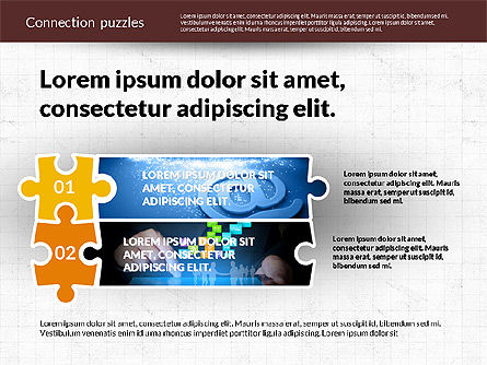 Presentatie met puzzelstukjes, Dia 5, 02132, Puzzeldiagrammen — PoweredTemplate.com