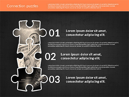 Presentatie met puzzelstukjes, Dia 9, 02132, Puzzeldiagrammen — PoweredTemplate.com