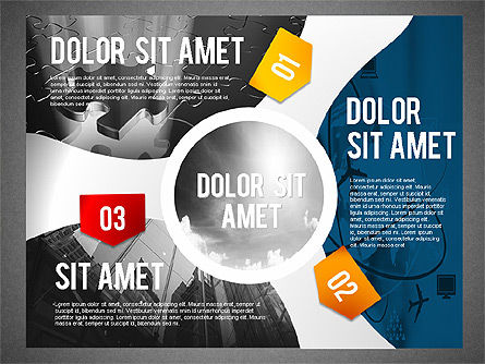 Opciones con Fotos y Etiquetas, Diapositiva 14, 02134, Formas — PoweredTemplate.com