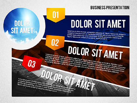 Opciones con Fotos y Etiquetas, Diapositiva 3, 02134, Formas — PoweredTemplate.com
