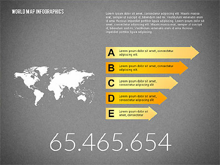 Infographies de carte du monde, Diapositive 13, 02137, Infographies — PoweredTemplate.com