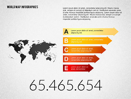 World Map Infographics, Slide 5, 02137, Infographics — PoweredTemplate.com