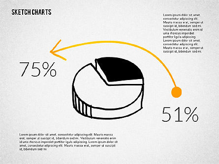 Presentación con formas de estilo de bosquejo, Diapositiva 6, 02138, Formas — PoweredTemplate.com