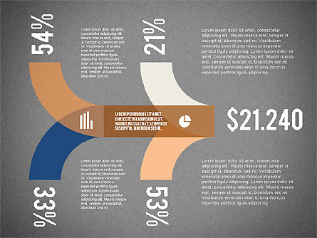 Bentuk Infografis Datar, Slide 10, 02140, Infografis — PoweredTemplate.com