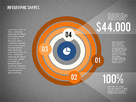 Formas infográficas planas, Diapositiva 11, 02140, Infografías — PoweredTemplate.com