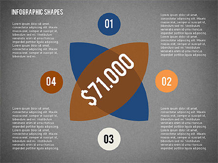 Formas infográficas planas, Diapositiva 12, 02140, Infografías — PoweredTemplate.com