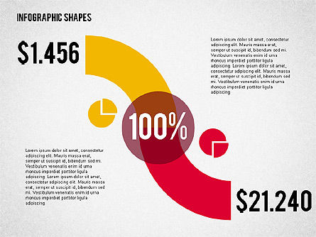 Flat infographic vormen, Dia 5, 02140, Infographics — PoweredTemplate.com