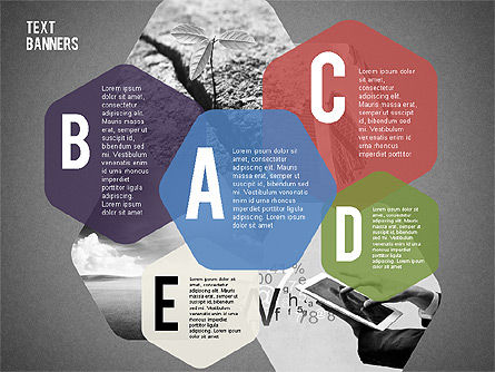 Cajas de texto en forma, Diapositiva 14, 02143, Cuadros de texto — PoweredTemplate.com
