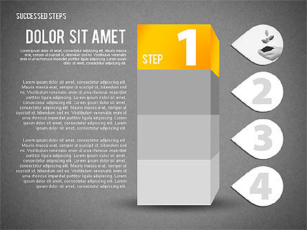 Etapas del éxito, Diapositiva 11, 02144, Diagramas de la etapa — PoweredTemplate.com
