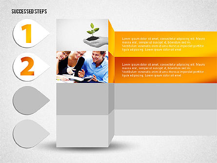 Etapas del éxito, Diapositiva 7, 02144, Diagramas de la etapa — PoweredTemplate.com