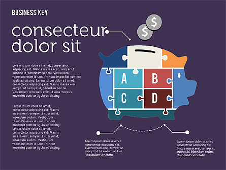 パズルプロセスの図形, スライド 10, 02146, プロセス図 — PoweredTemplate.com