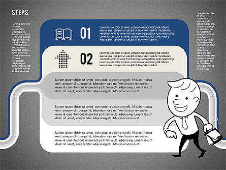 Options de l'agenda avec caractère, Diapositive 10, 02149, Modèles commerciaux — PoweredTemplate.com
