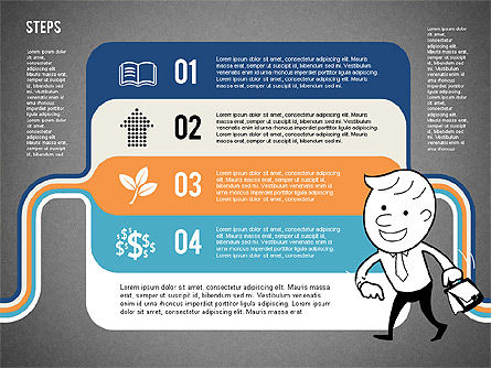 Options de l'agenda avec caractère, Diapositive 12, 02149, Modèles commerciaux — PoweredTemplate.com